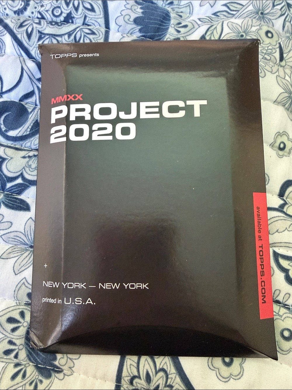 Topps Project 2020 Black Box with White and Red Accents baseball cards